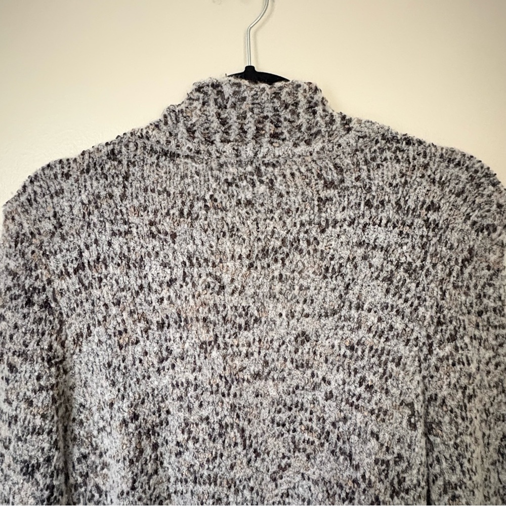 Tribal Marled Gray Cardigan Sweater Size Large - Picture 12 of 14